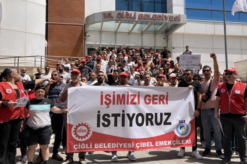Çiğli'de işten çıkarılan 147 belediye işçisi direnişte!