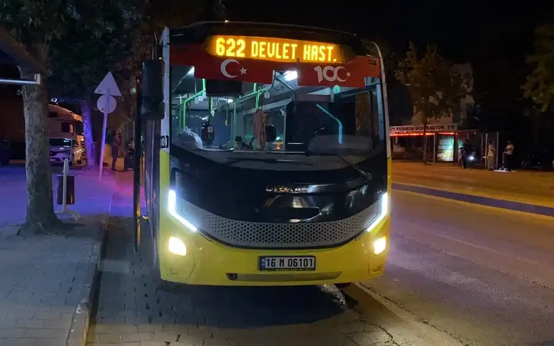 Özel Halk otobüsü şoförü 1.49 promil alkollü çıktı!