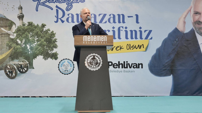 Pehlivan, Menemen Belediyesi çalışanları iftar sofrasında buluştu