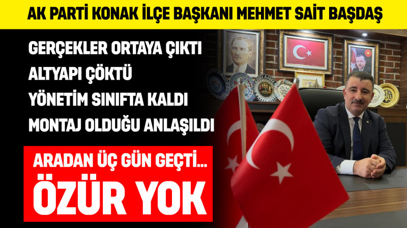 Başdaş’tan Cemil Tugay'a sert mesaj: “Özür erdemdir ama bu yönetimde o erdem yok”