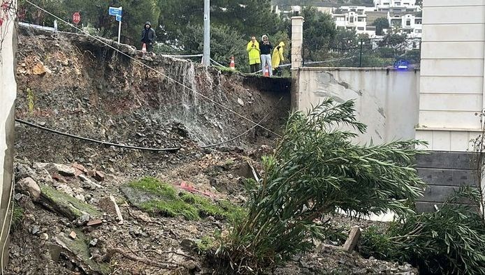 Bodrum'da sağanak hasara yol açtı