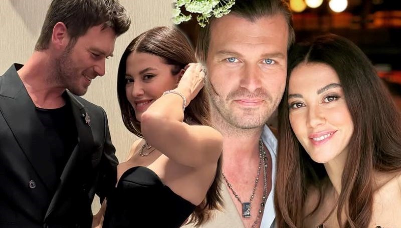 Kıvanç Tatlıtuğ ile Başak Dizer'den mutluluk pozu