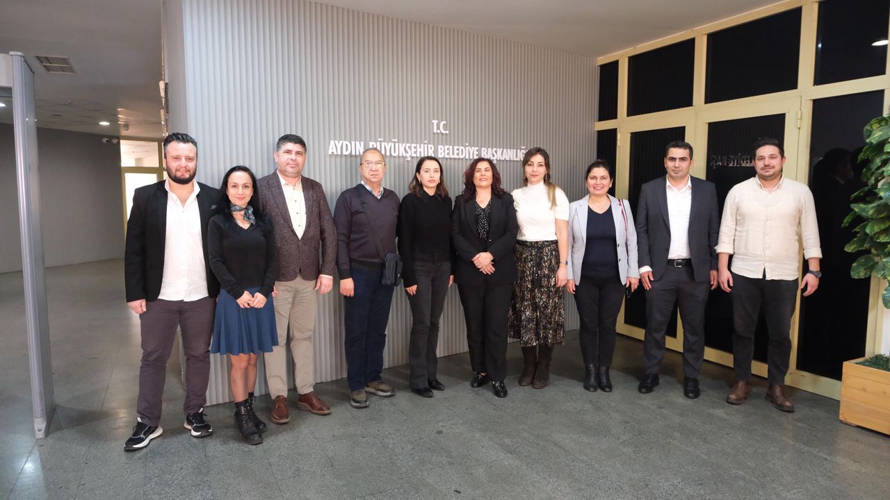 TMMOB Aydın il temsilcilerinden Başkan Çerçioğlu'na ziyaret